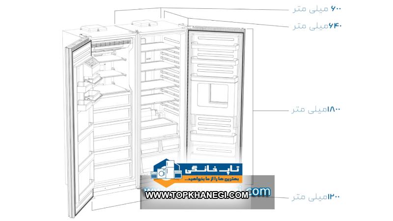 یخچال فریزر کلور مدل گلوری پلاس سری 60