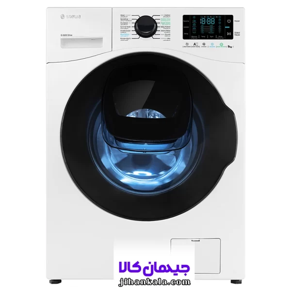 لباسشویی اسنوا 9 کیلویی مدل F92W سفید واش این واش سری آناهید صفحه نمایشگر لمسی